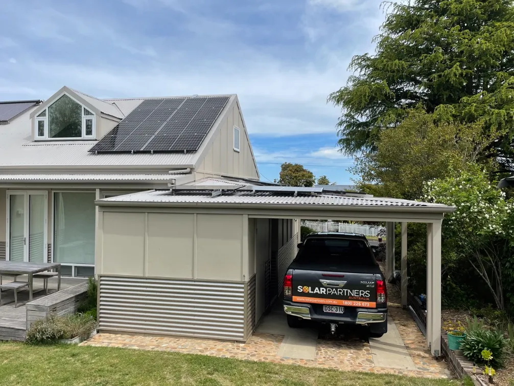 Solar for homes with Solar Partners truck